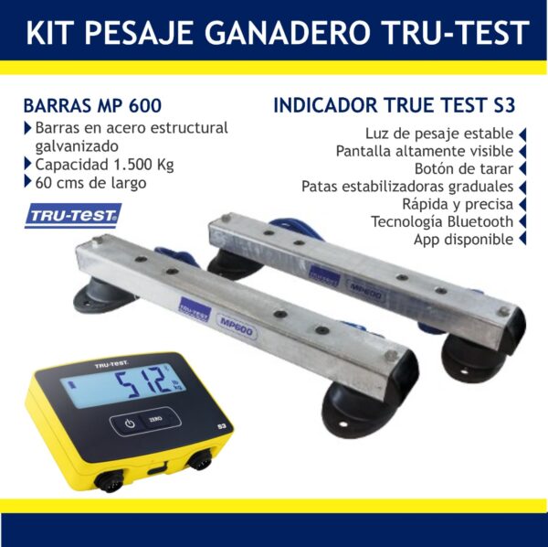 Báscula Electrónica Truetest MP600 S3